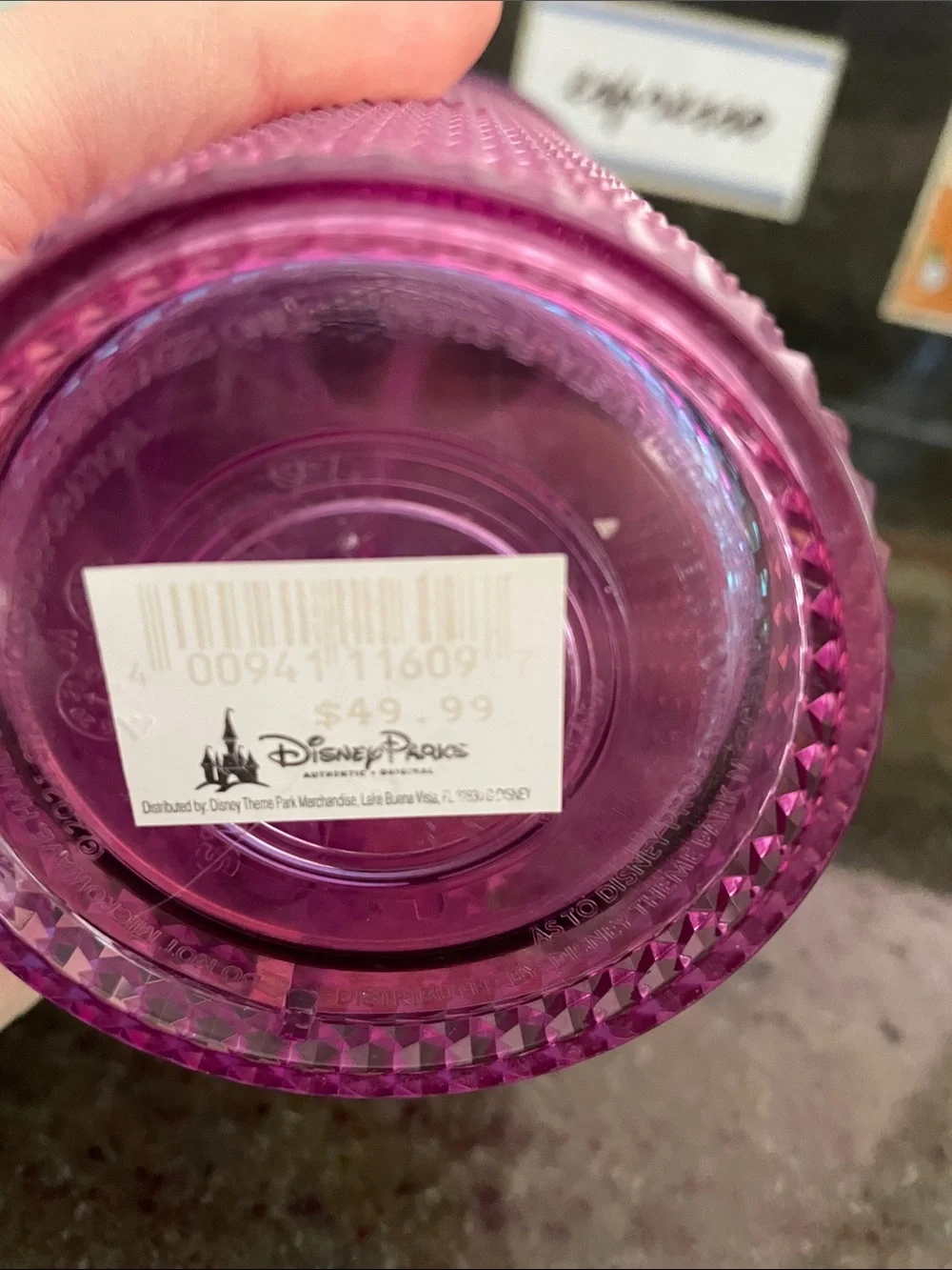 Starbucks Iridescent Purple Studded Tumbler Straw New Disney 50th Celebration